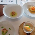 ピエール・ガニェール - 真ん中のフォアグラナッツボールも美味。