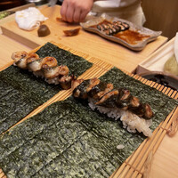 すし処 みや古分店 - くりからの手巻き　
                    奈良漬も挟んであって死角無し。美味いです。