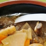 銀山茶屋 - 「けんちんそば(温)」上側を撮影です(10/11UP)