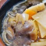 銀山茶屋 - 「けんちんそば(温)」左側を撮影です(10/11UP)