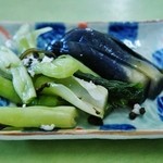 銀山茶屋 - 「お漬物⇒美味でした」です(10/11UP)