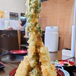 Shiyokujidokoro Fuji - 天丼セットC①