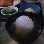 食宴和 - 帆立の稚貝の吸物（フライセット）