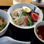 Yoshino - 冷やしチャとミニ焼肉丼