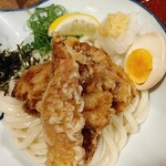 のらや - 鶏ちく天ぶっかけうどん冷