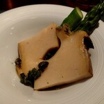 蒼 - 大原の黒鮑のムニエルとグリーンアスパラガス