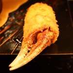 串揚げはやし - ズワイ蟹の爪　山椒風味の特製ダレで