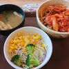 Sukiya - キムチ牛丼（並）+サラダセット