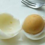 PASAR - モーニングサービス　茹で卵の茹で具合
多少茹で過ぎかな？