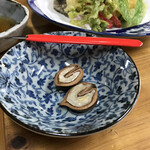 宮野屋 - そばの薬味にくるみが出てきました