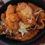 旬和創彩 ちゃがちゃが - カキ豚合戦丼