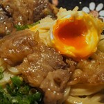  麺工房ゆでっち - 黒毛和牛のぶっかけ（黒毛和牛＆玉子天）