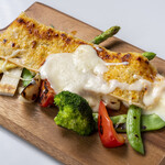 Porter House Steak & Grill - Grilled Raclette Cheese and Shinshu Vegetables