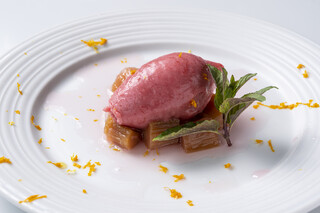 Porter House Steak & Grill - Rhubarb Sorbet