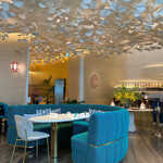 ル・カフェ・ヴィー - ターコイズブルーのソファー