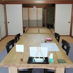 笠原魚店 - 利用させていただいた座敷（窓側からパチリ）