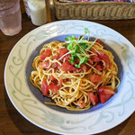 阿蔵 - 今日のパスタランチ（生トマトとバジルのスパ）