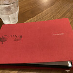 libre coffee roaster - メニューブックは珈琲の果実を思わせる色