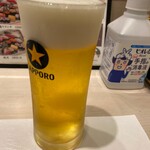意気な寿し処阿部 - ランチビール
