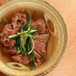 牛タンと九条葱の柔らか煮
