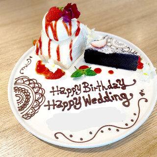 デザートプレートサプライズ大歓迎です♪