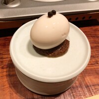 とり田 博多本店 - 半熟卵と肉味噌