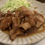 Wain Baru Mitsuyadou Shouten - 塩麹漬け豚バラ肉の生姜焼き❗️