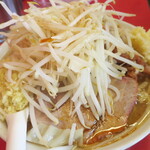 ラーメン二郎 - ＜参考＞ラーメン小＋野菜ニンニクカラメショウガ玉子