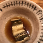 Yakigai Akoya - 鯵づくし定食１５００円。煮穴子。特筆することはありませんが、とても美味しい煮穴子です。これもご飯泥棒の味わいです（╹◡╹）(^_^;)