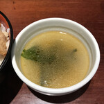 焼肉 ホルモン 大阪ちりとり鍋 テツ - セットのスープ
