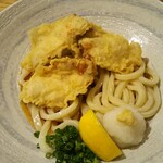 うどん×酒場 第六感 - とり天ぶっかけ