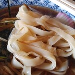 大河食堂 - 冷し鳥きしめん拡大