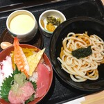 sushiyaginzou - 海鮮丼・うどんセット