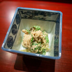 富小路 やま岸 - 胡麻和え 胡瓜 湯葉 万願寺とうがらし