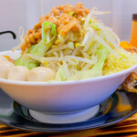 野菜みそラーメン 鬼首 - アブラそば
      ニンニクマシヤサイマシマシアブラ