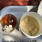 喫茶 アトリエ - 茶碗蒸しにコーヒーゼリー。