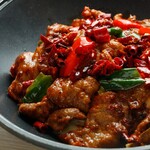 Stir-fried beef with chili pepper