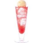 [Non-alcoholic] Strawberry soda float