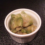 かたつむり - 炒飯のザーサイ