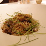 リストランテ G - 北海道産秋刀魚とフレッシュポルチーニのスパゲッティーニ