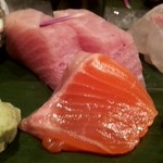 稲荷町髙はし - 手前がギンヒカリ、奥が天上鰤