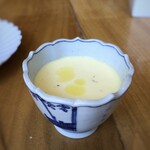 めしや コヤマパーキング - ◆冷製コーンスープ・・小鉢に入れて出されます。蕎麦猪口程度の大きさかしら。