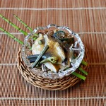 Chimatsu Shima - Steamed Abalone with Bracken Fern and Dashi Jelly