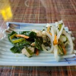新高館 - この和え物が超美味しい。