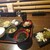 十勝暖欒酒場 かっさい - 牛すじ煮込み御膳 900円、単品網焼ハンバーグ 500円(税込)
