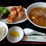 木里吉里 - ラーメンから揚げライスセット