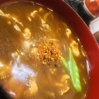 日本橋 やぶ久 - カレー汁には七味タップリっしょ