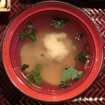 居酒屋 ふる - 目鯛の西京焼き膳 1000円 の味噌汁