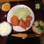 Sakura Kan - ミックスフライの定食です。