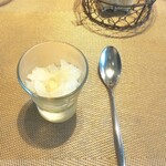 La Brianza - セージとレモンのグラニテ。おいしいお口直し